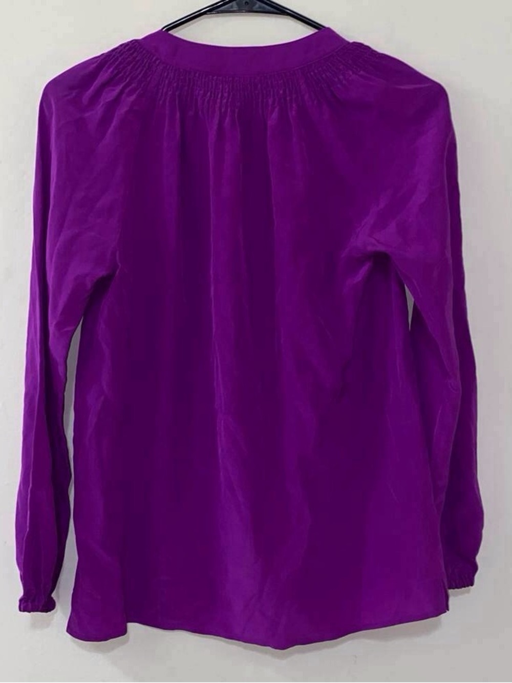 Lilly Pulitzer Vibrant Purple Long-Sleeve Henley Blouse - Picture 3 of 3